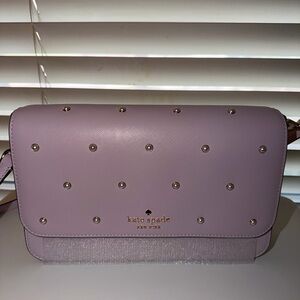 Kate Spade Lilac Studded Crossbody Bag